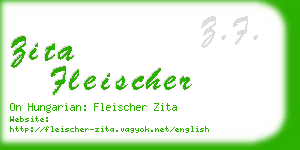 zita fleischer business card